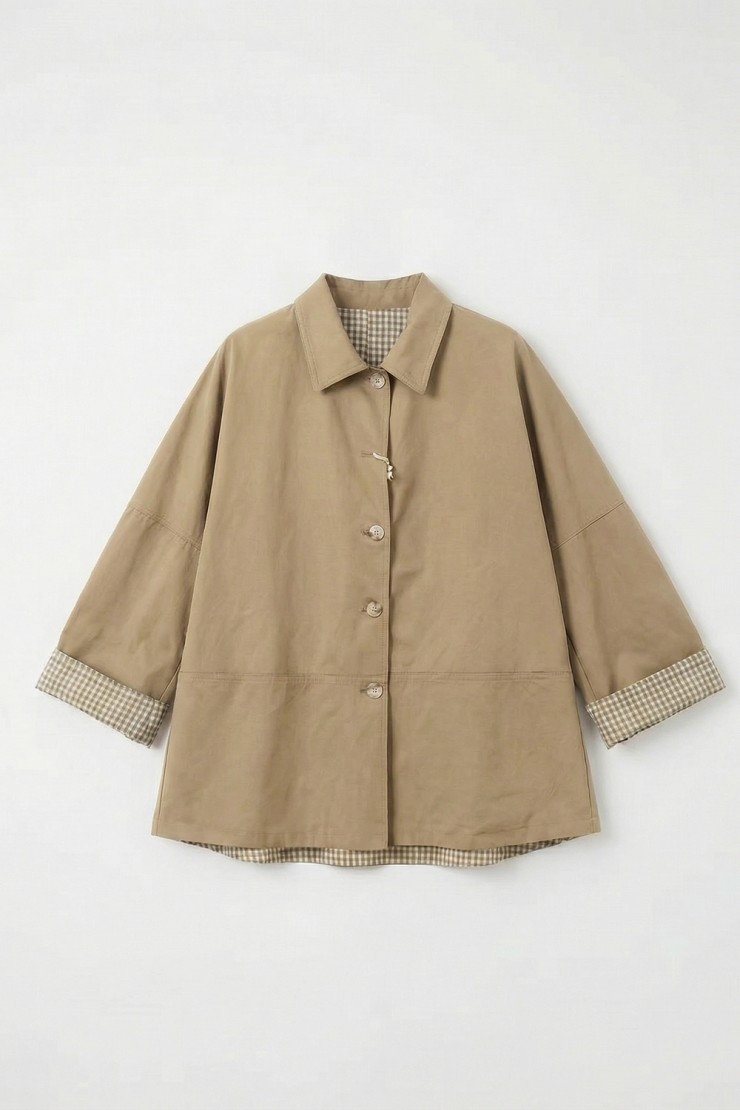TRENCH CORTA REVERSIBLE