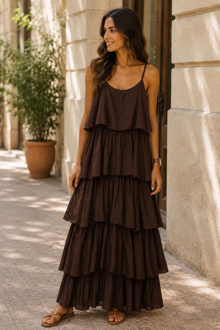 VESTIDO VOLANTES